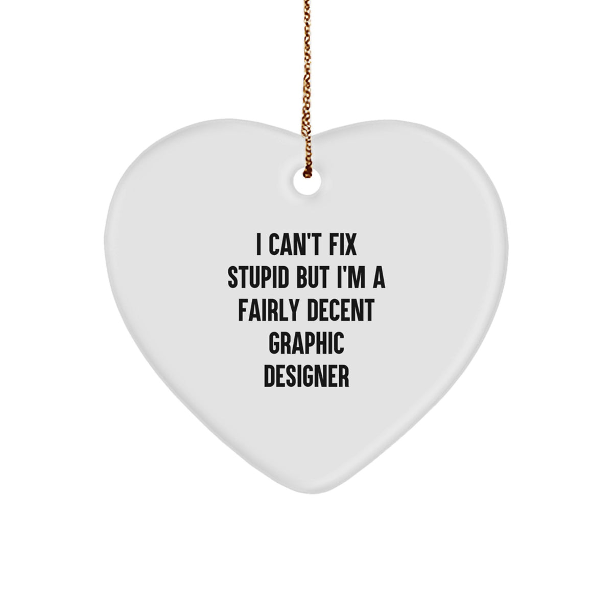 Christmas Ornament Gift Witty Graphic Designer Idea for Coworkers - Image 1