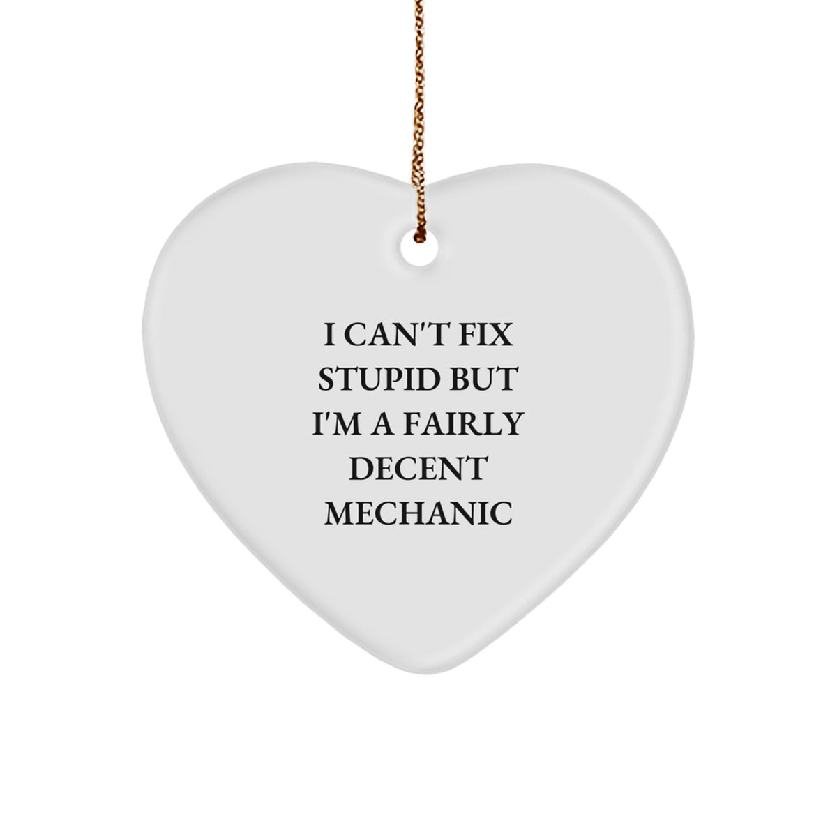 Mechanic Keepsake Christmas Ornament for Him Gift - Image 1