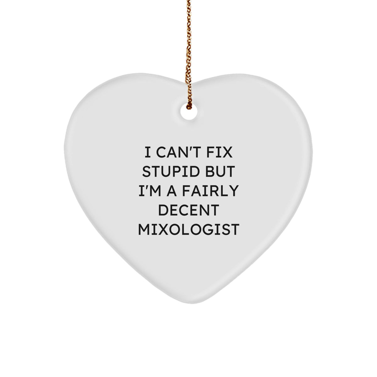 Heartfelt Mixologist Christmas Ornament Essential Gift for a Best Friend - Image 1