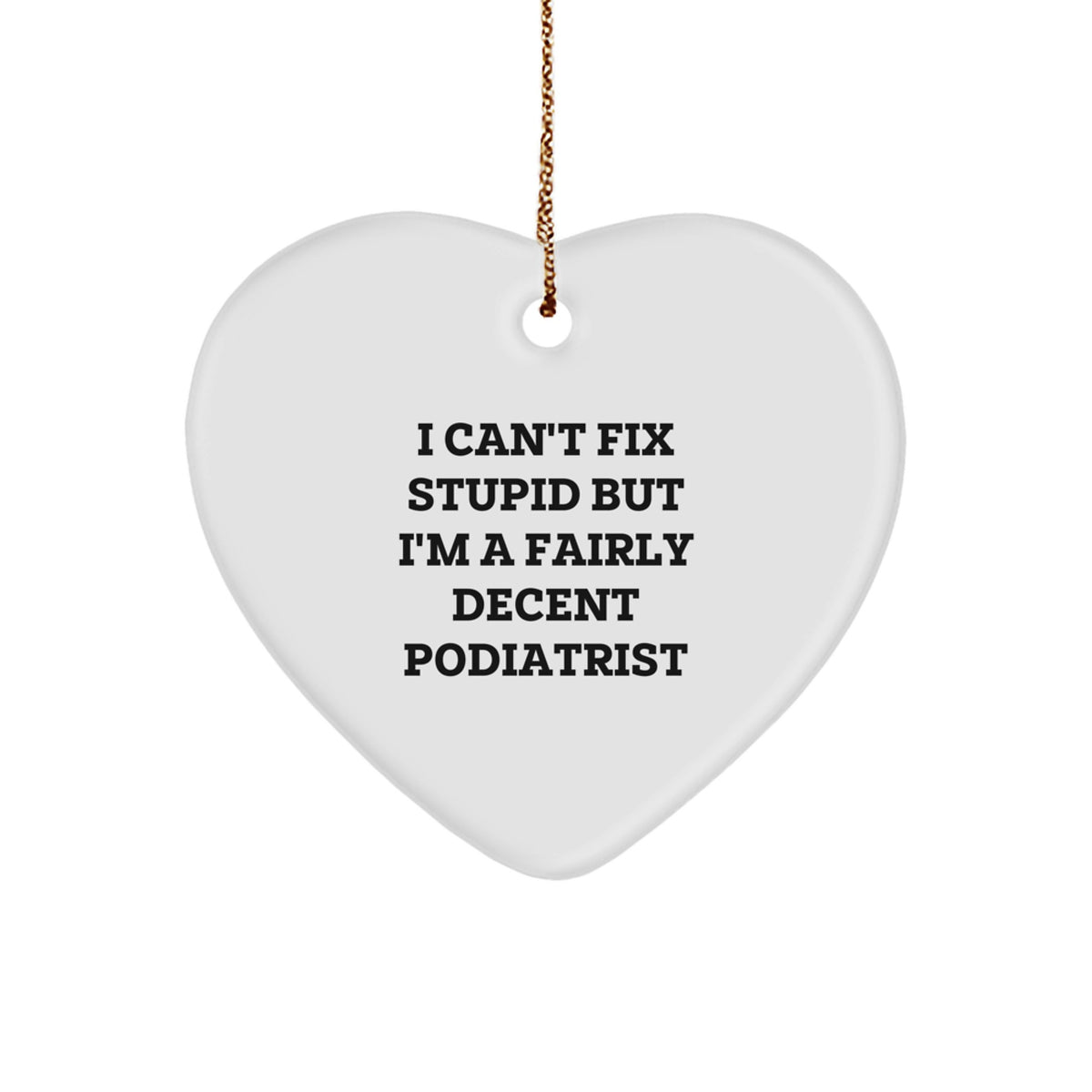 Humorous Podiatrist Christmas Ornament Memento for Roommates Gift - Image 1