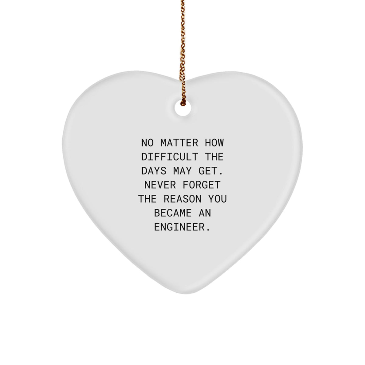 Engineer Keepsake Christmas Ornament for Him Gift - Image 1
