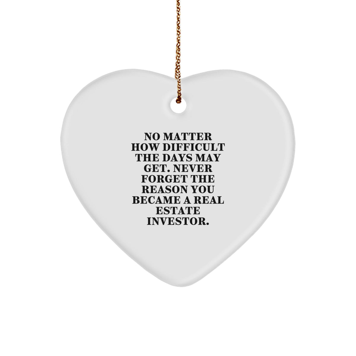 Real Estate Investor Christmas Ornament Inspired Roommates Memento Gift - Image 1