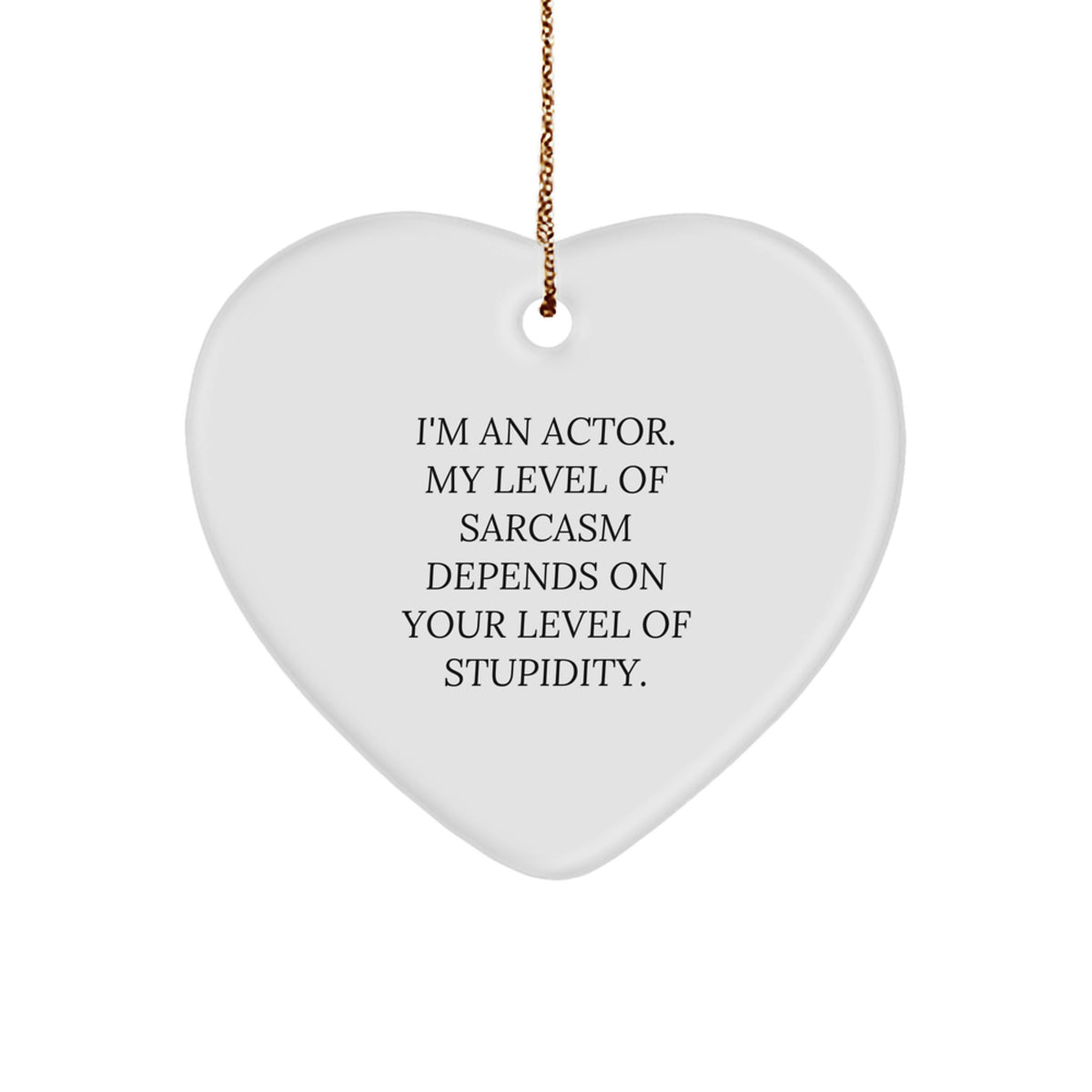 Actor Christmas Ornament Gift - A Companion Keepsake for a Colleague - Image 1