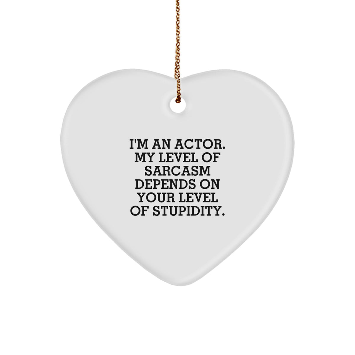Actor Christmas Ornament Gift - Essential Keepsake for a Best Friend - Image 1