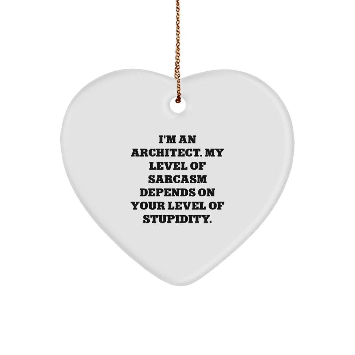 Architect Keepsake Christmas Ornament for Him Gift - Image 1