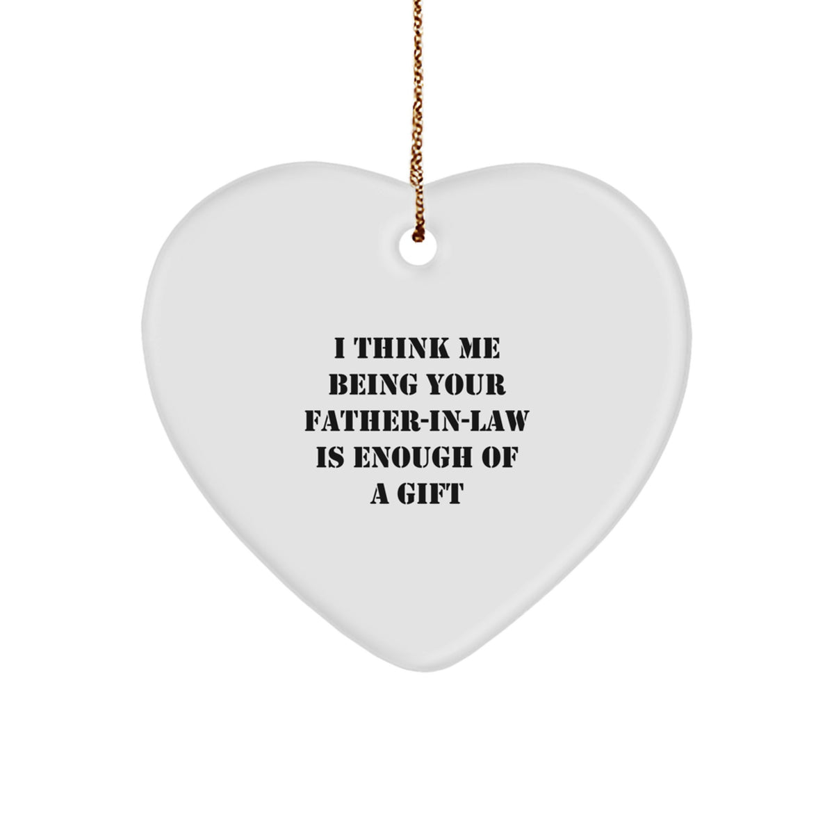 Father-in-law Keepsake Christmas Ornament for Him Gift - Image 1