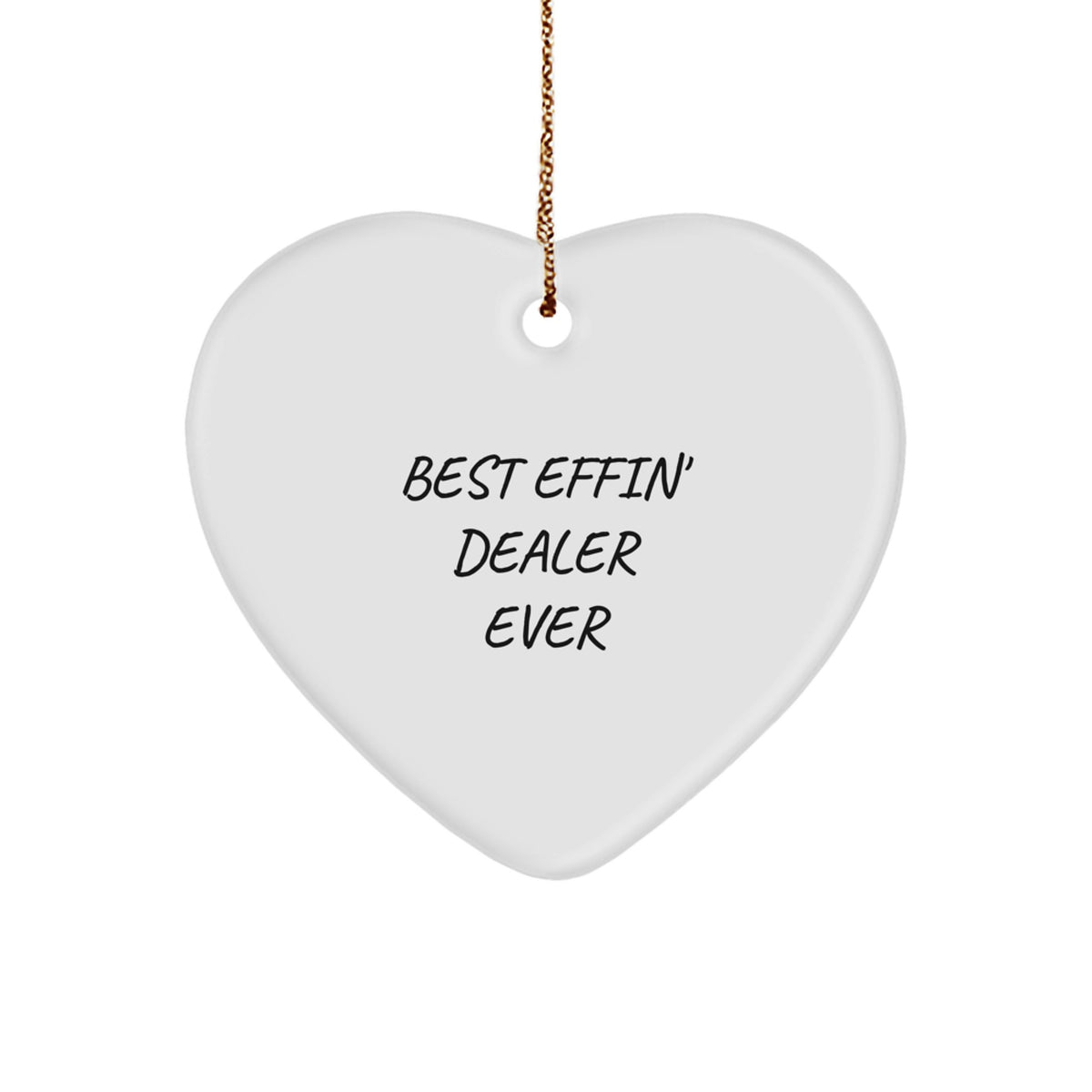 Dealer Heart Ornament Gift for Coworkers – Funny Idea Christmas - Image 1