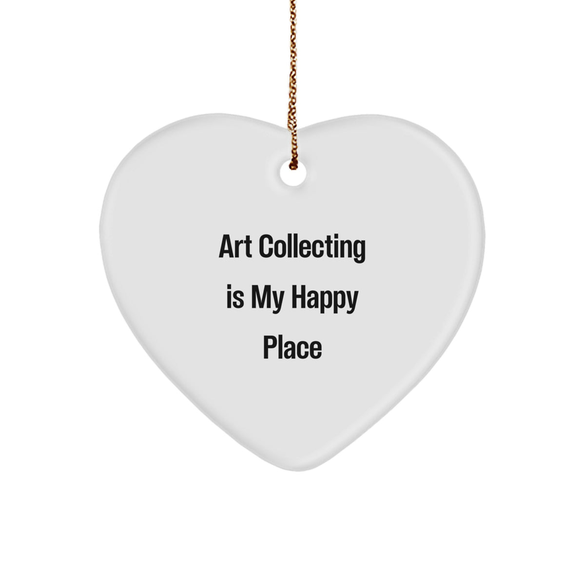 For Him Keepsake Art Collecting White Christmas Ornament Gift - Image 1