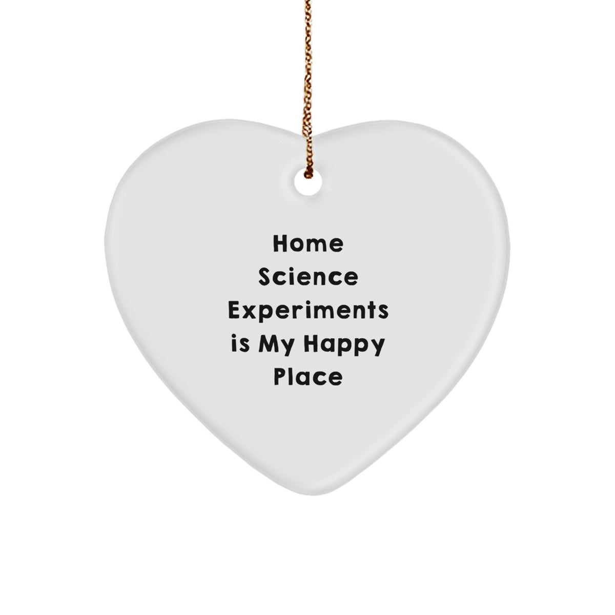 Home Science Experiments Keepsake Heart Christmas Ornament for Him Gift - Image 1