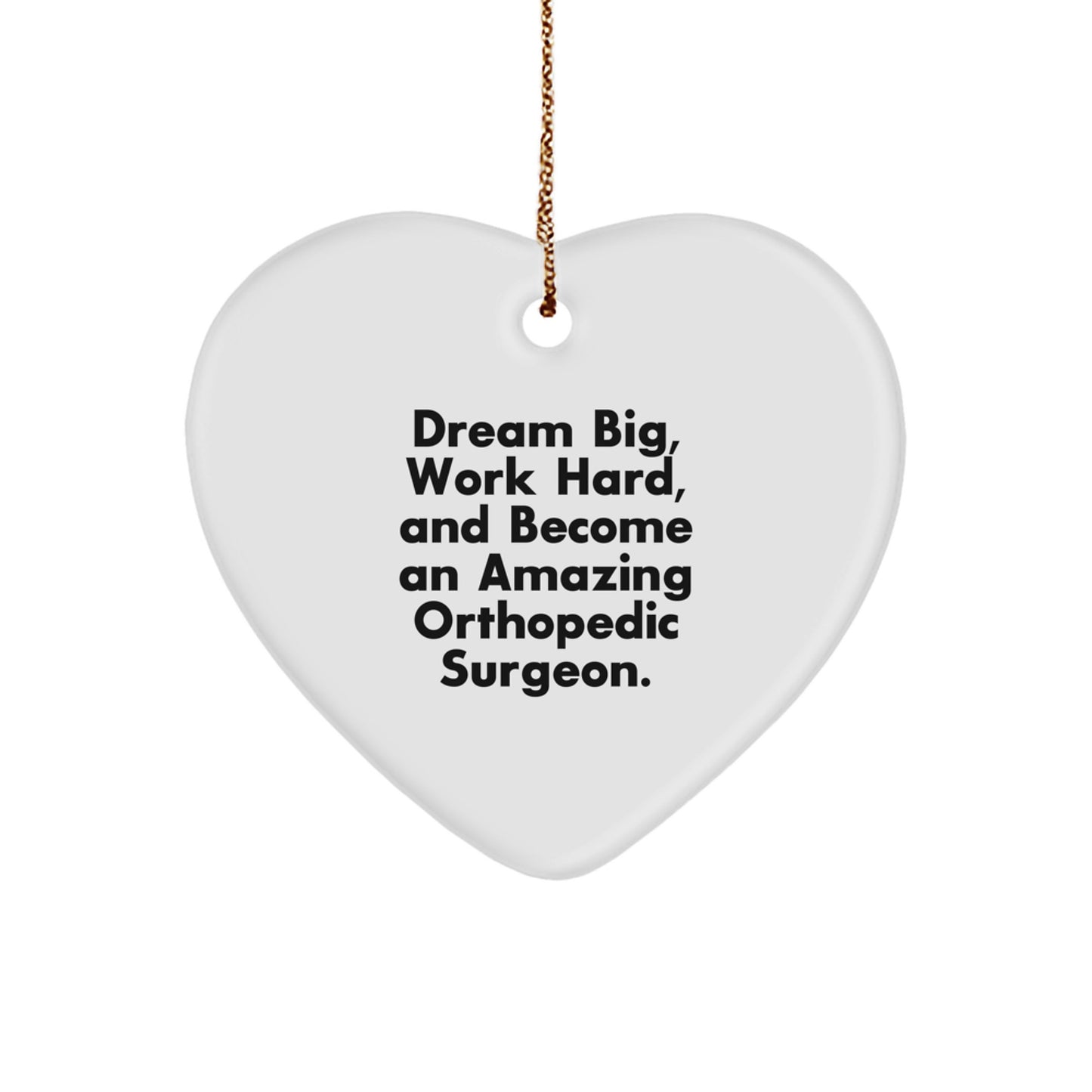 Funny Orthopedic Surgeon Heart Ornament Gifts from Friends for Christmas Unique - Image 1