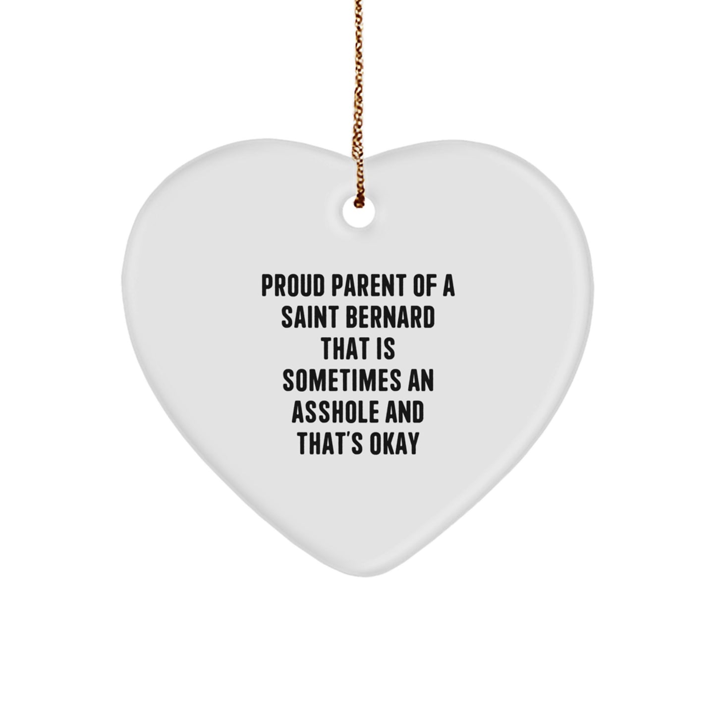 Funny Saint Bernard Dog Christmas Unique Gifts from Mom Dad Friends for Men Women Family - Image 1
