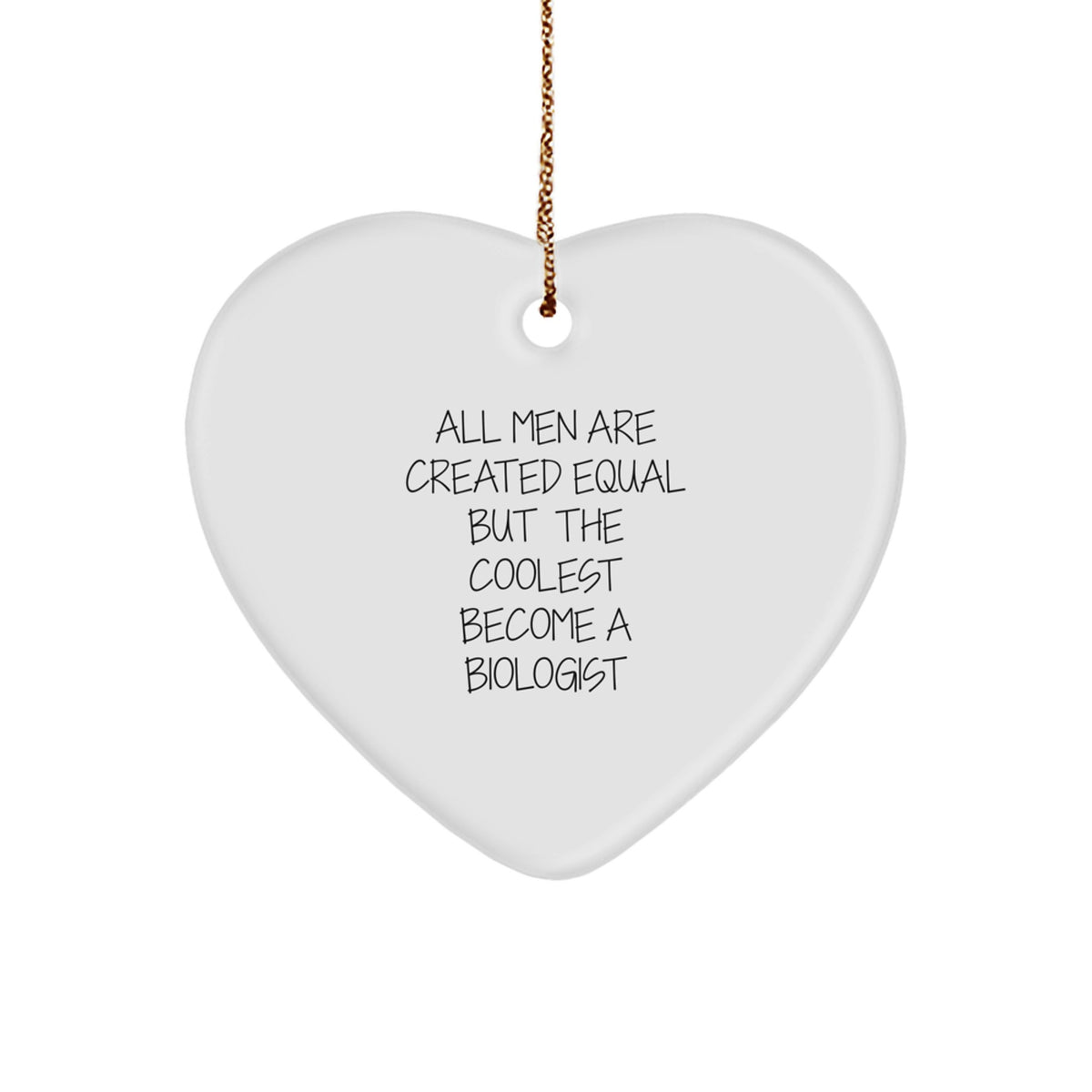 Biologist Keepsake Christmas Ornament for Him Gift – Vibrant Heart - Image 1