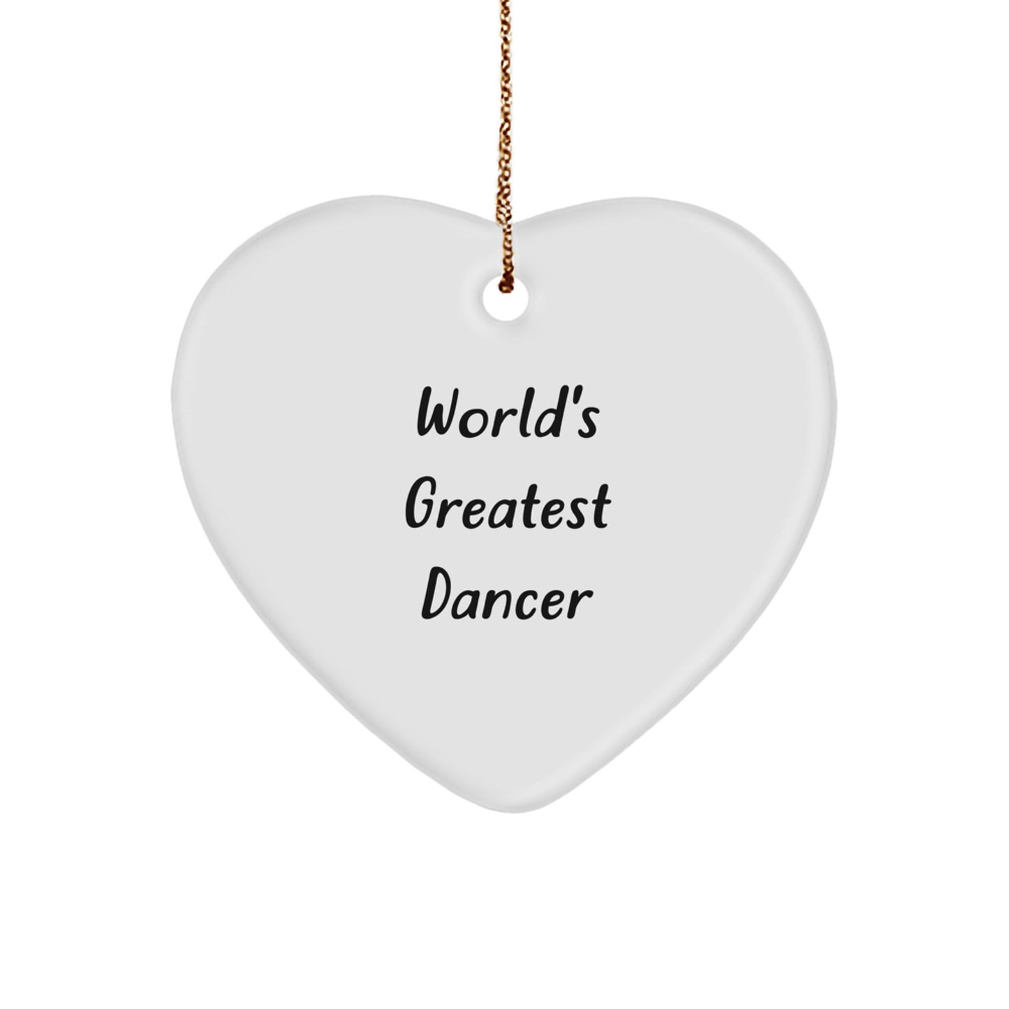Funny Dancer Gifts from Friends for Dancer Heart Ornament Christmas Unique Gifts - Image 1