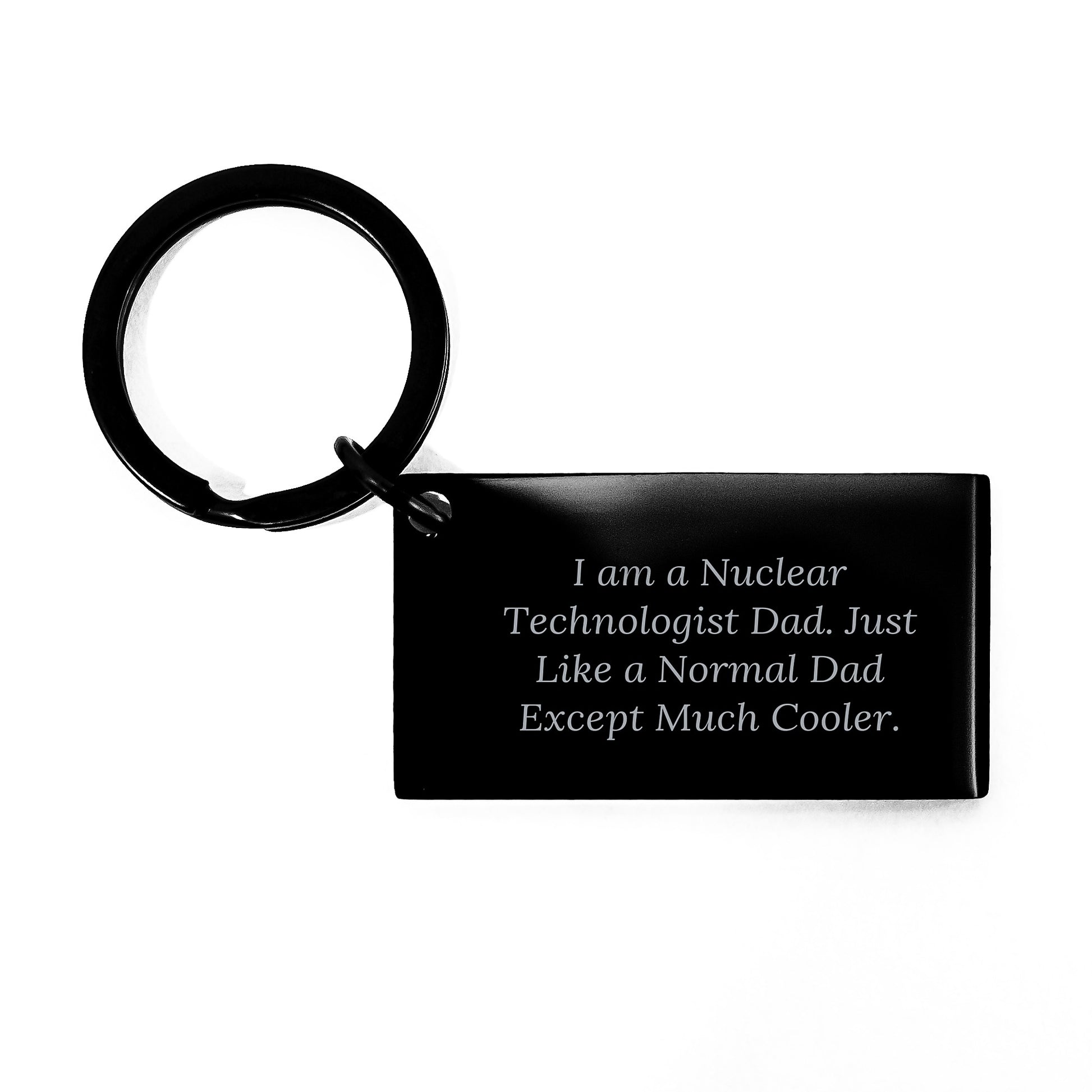 Cool Dad Nuclear Technologist Keychain, Funny Gift from Dad to Nuclear Technologist, Birthday Unique Gifts for Him, Men, Family - Image 1
