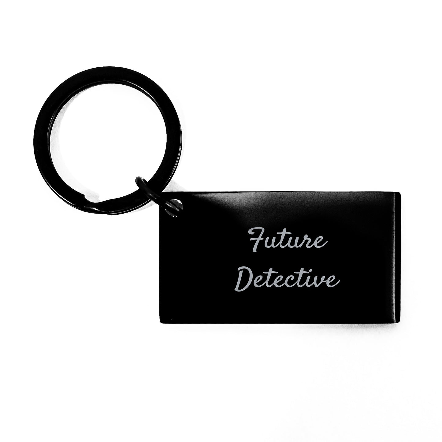 Detective Keychain Gifts, Funny Future Detective Quote, Birthday Unique Gifts from Friends and Family for Detective Men - Image 1