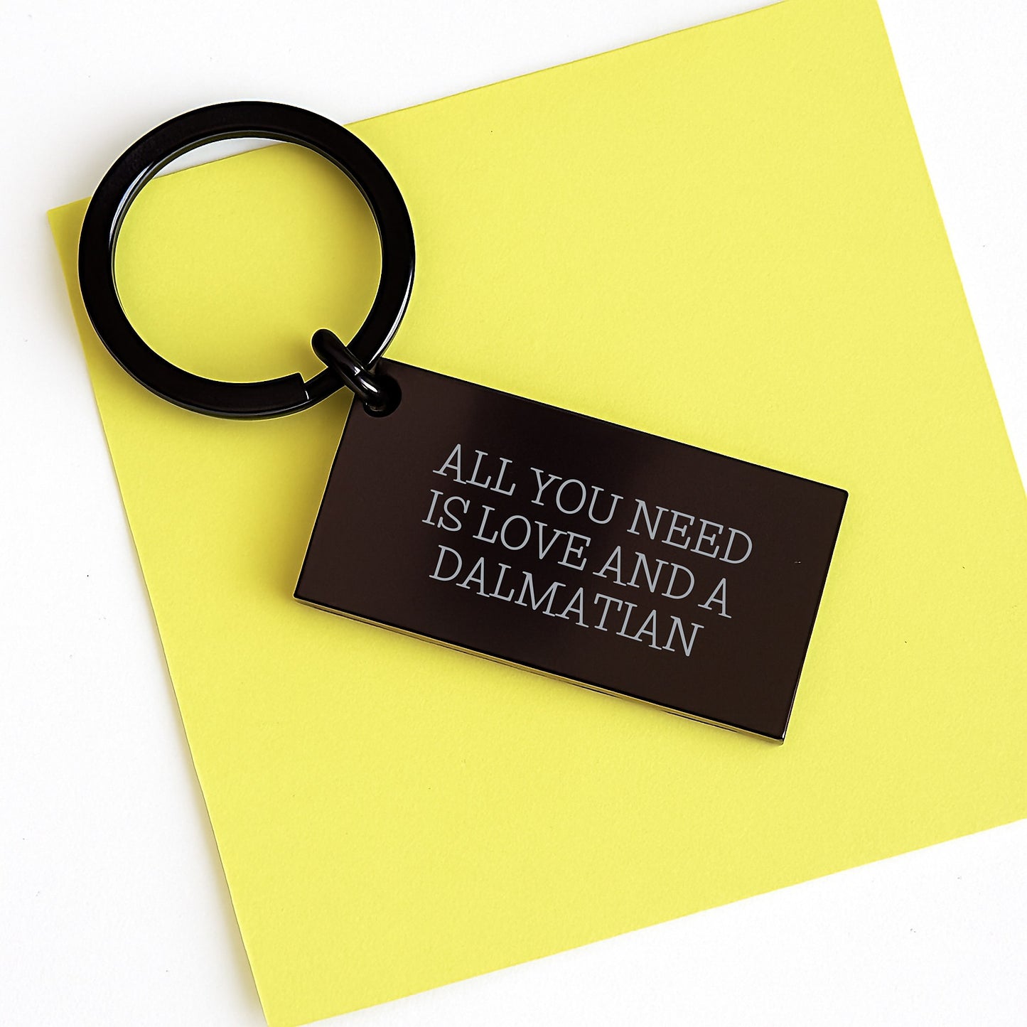 Dalmatian Dog Lovers Gifts from Family, Friends, or Coworkers - All You Need Is Love And A Dalmatian Keychain for Birthday - Image 3