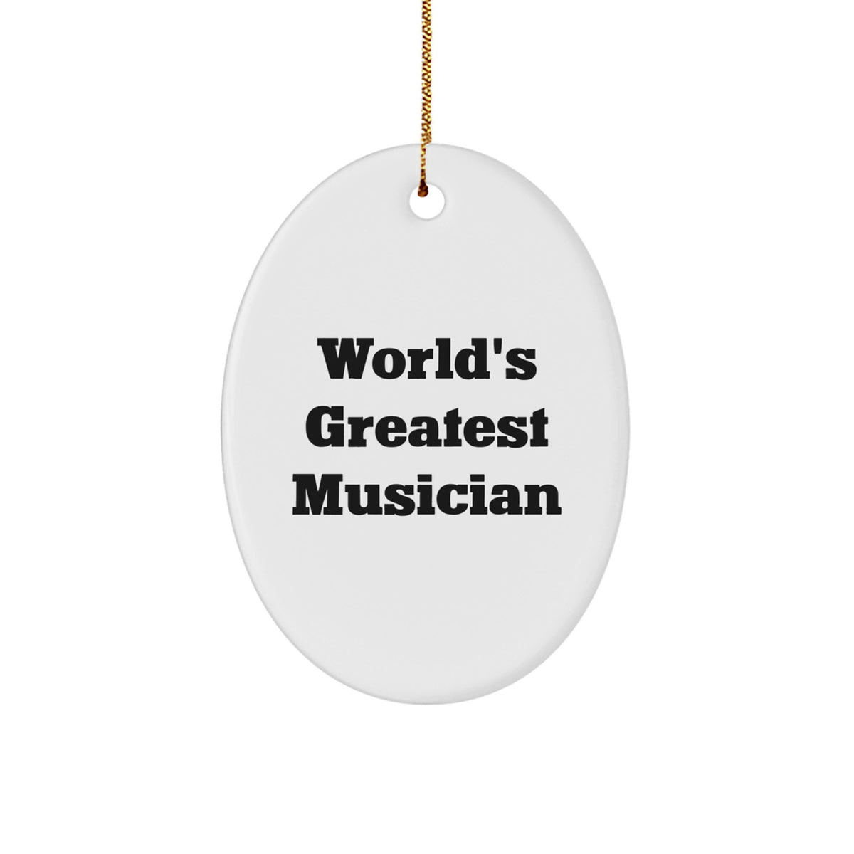 Musician Keepsake Christmas Ornament for Him Greatest Musician Gift - Image 1
