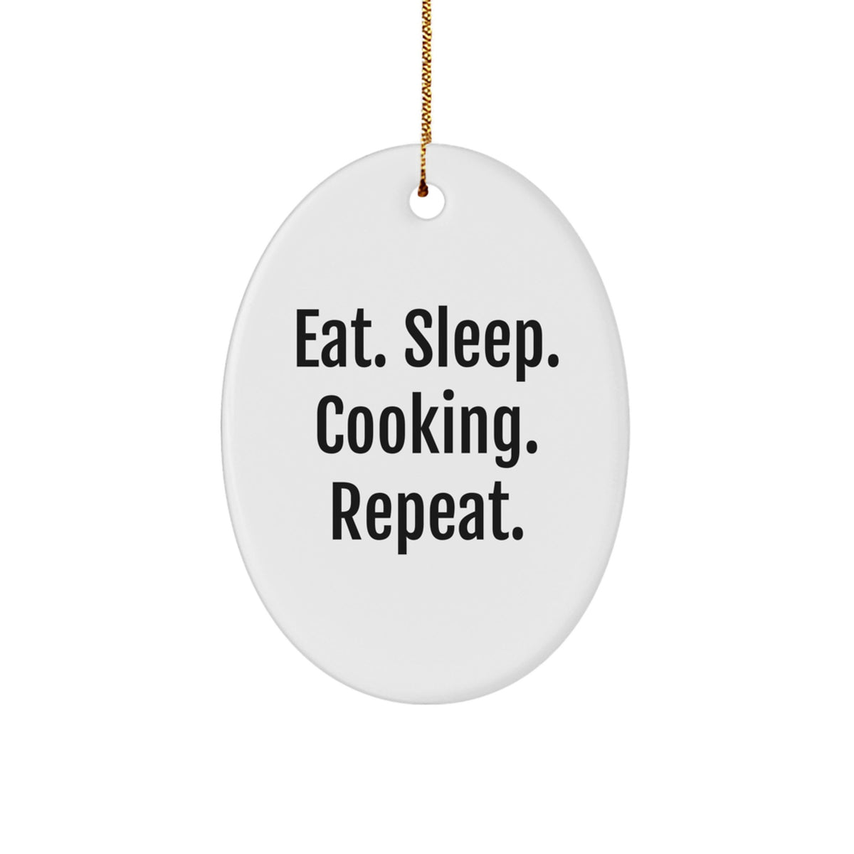 Funny Cooking Oval Ornament Gifts for Friends, Oval Shaped Cooking Lover Christmas Unique Gifts from Men, Men Gifts for Cooking Enthusiasts - Image 1