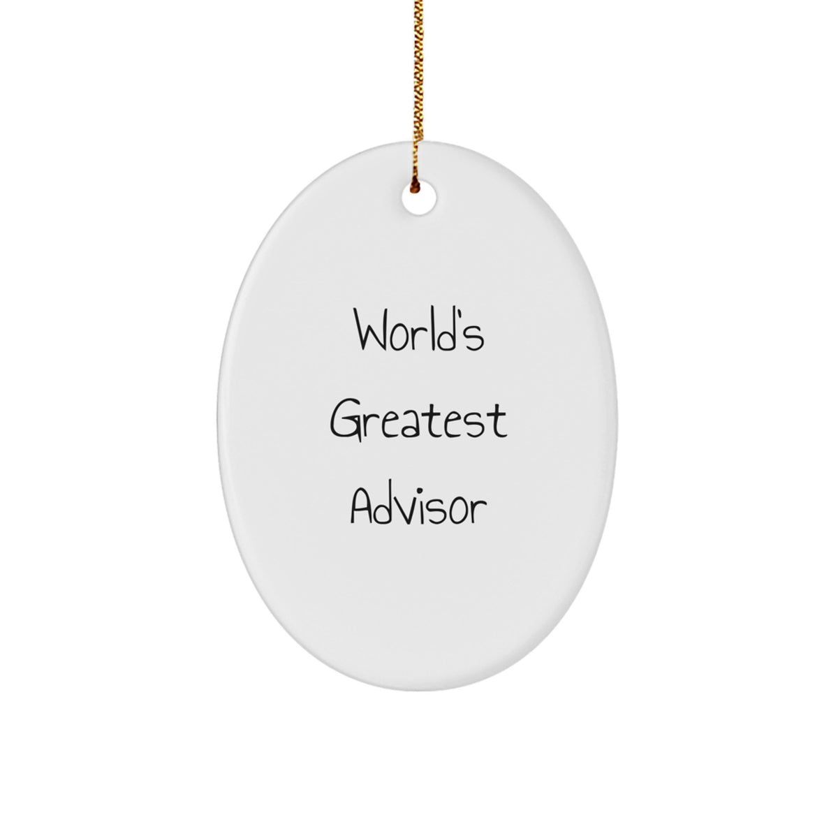 Keepsake World's Greatest Advisor Christmas Ornament for Him Gift - Image 1