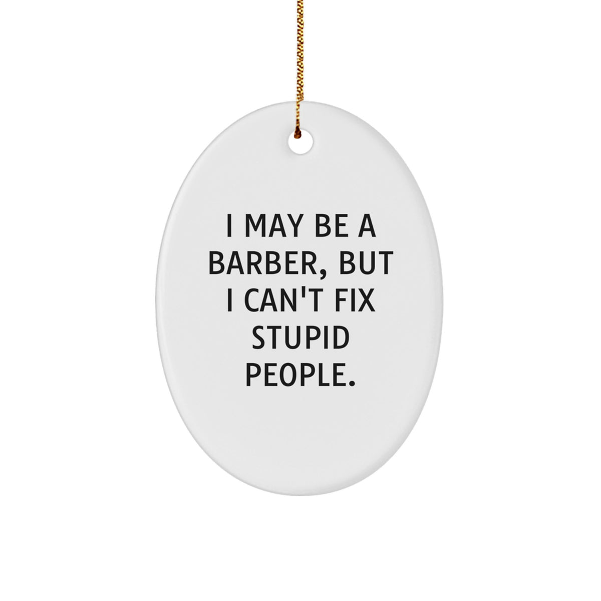 Barber Keepsake Christmas Ornament for Him Gift – Surprise Holiday - Image 1