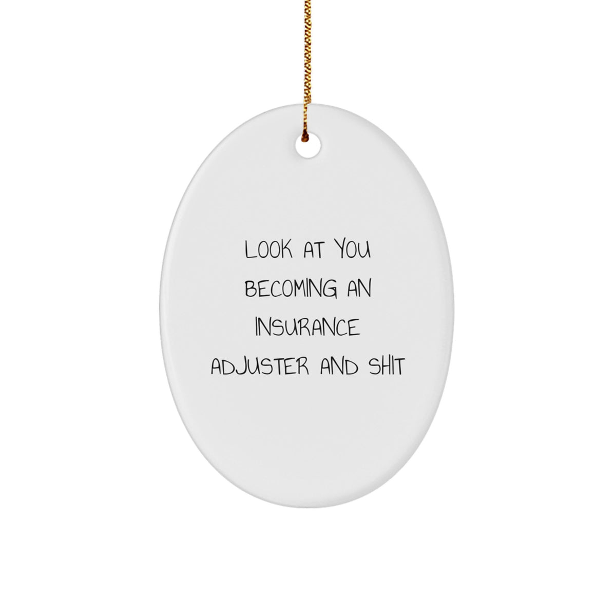 Insurance Adjuster Keepsake Christmas Ornament for Him Holiday Gift - Image 1