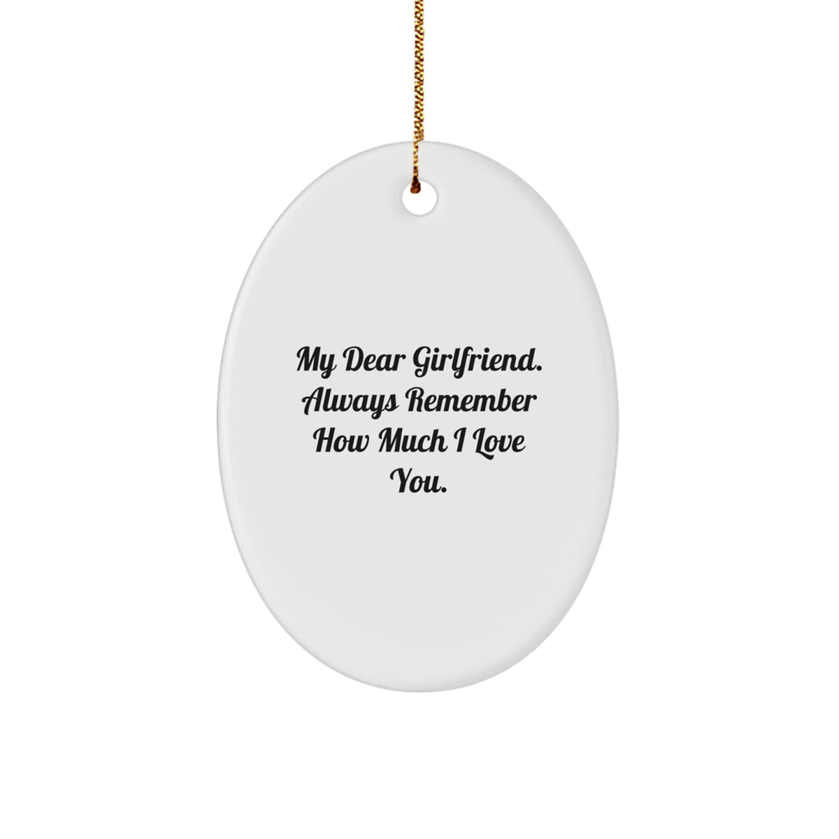 Sweetheart Christmas Ornament Keepsake Gift for Him Remember I Love You - Image 1