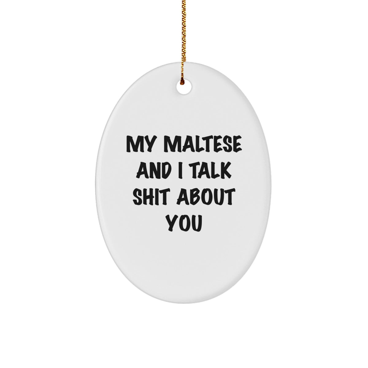 Maltese Dog Christmas Ornament Keepsake for Him Gift Heartwarming - Image 1