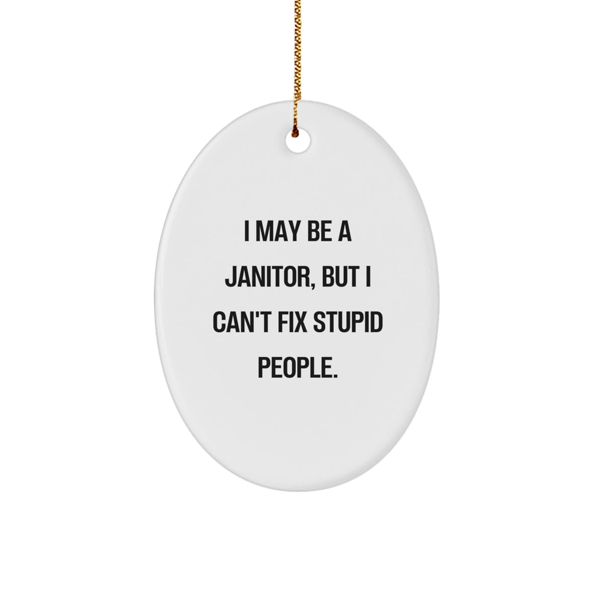 Christmas Ornament Gift A Humorous Janitor Present for Her - I May Be A - Image 1