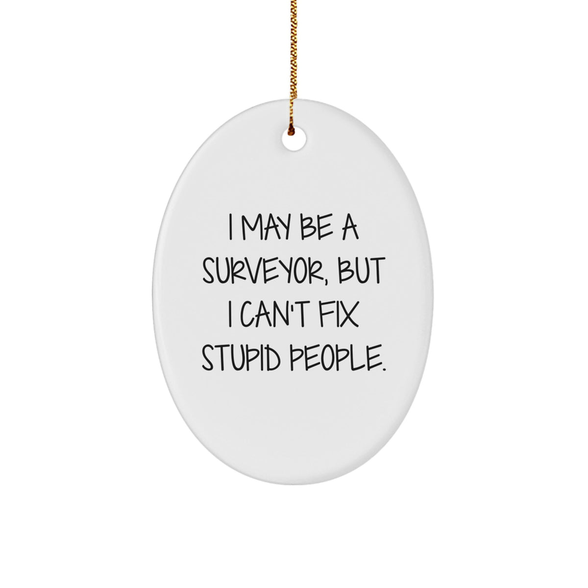 Christmas Unique Gift Surveyor Ornament for Her Present I May Be A Surveyor - Image 1