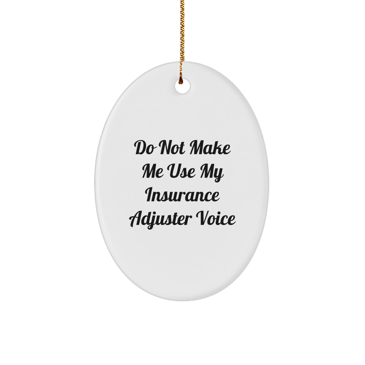 Insurance Adjuster Bright Holiday Christmas Ornament for Him Gift - Image 1