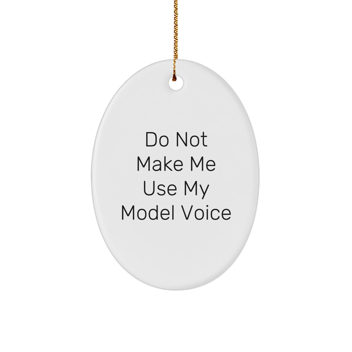 Gifts from Friends for Model Enthusiasts - Cute Oval Ornament, Funny Quote, Christmas Unique Gifts for Model Men Women - Image 1