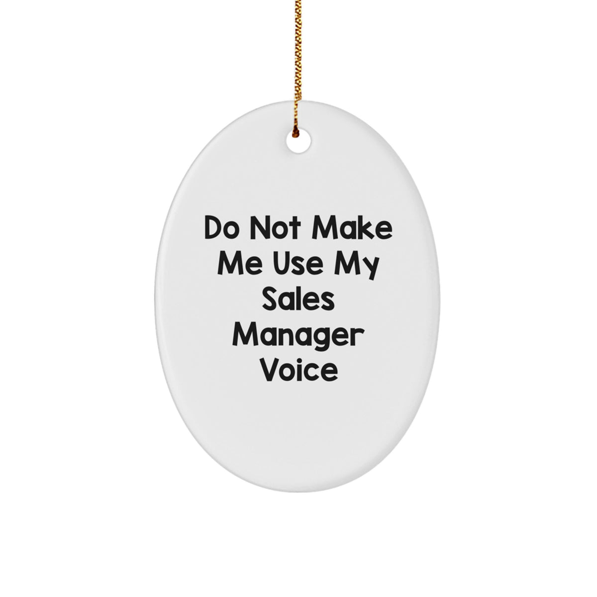 Sales Manager Oval Ornament Memento for Teens Christmas Gift - Image 1