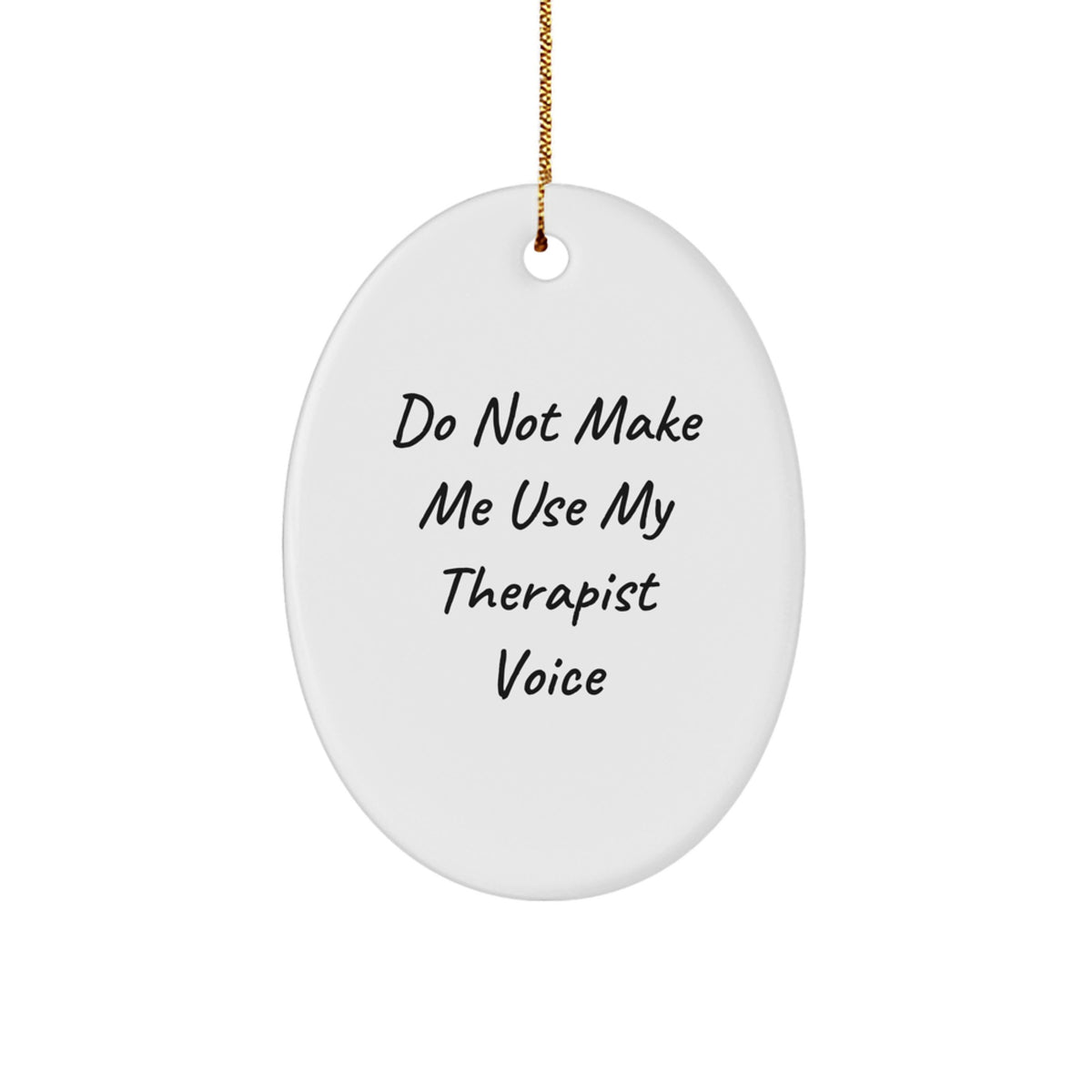 Witty Therapist Christmas Ornament for Friends Gift - Image 1