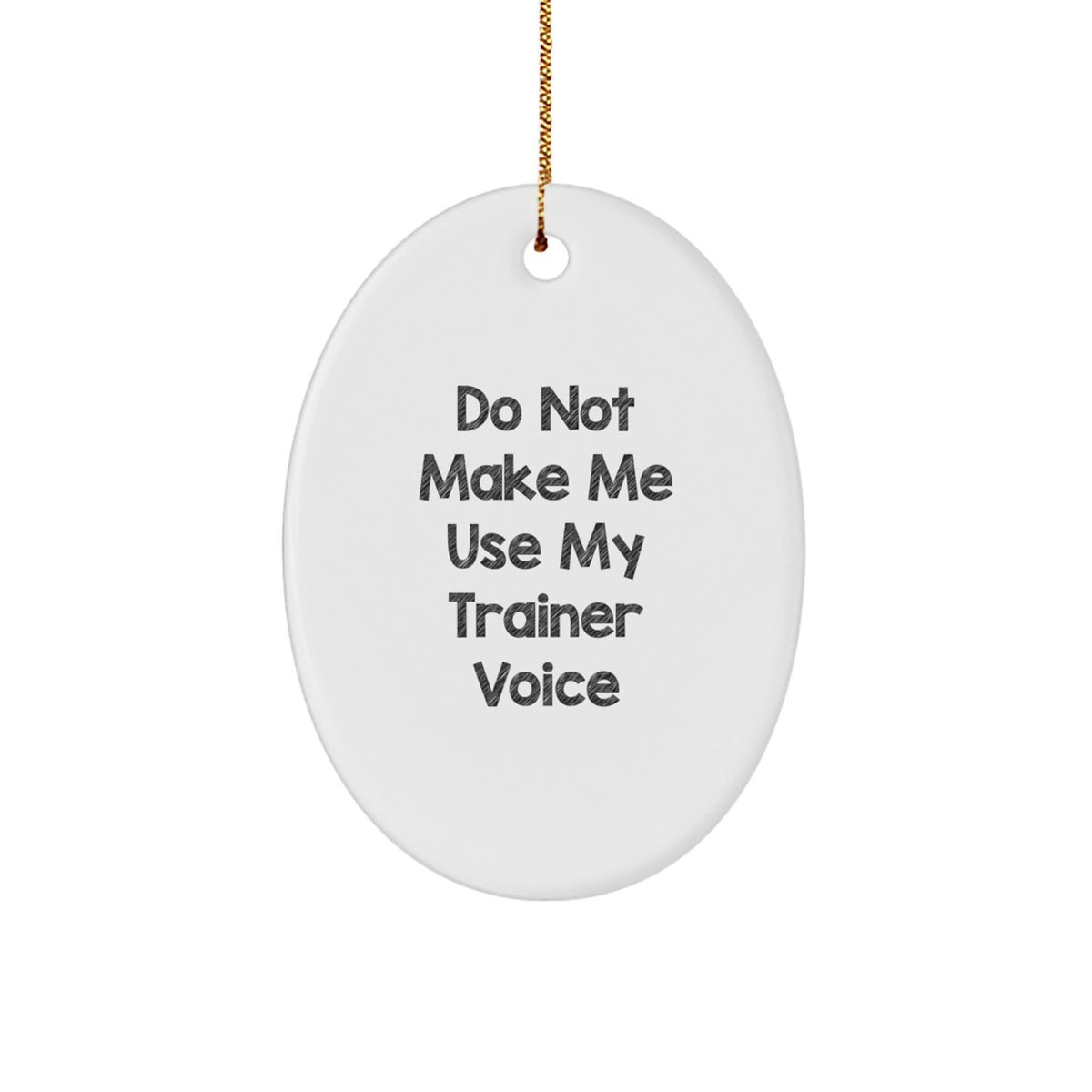 Trainer Oval Ornament for Coworkers Idea Holiday Keepsake Christmas Gift - Image 1