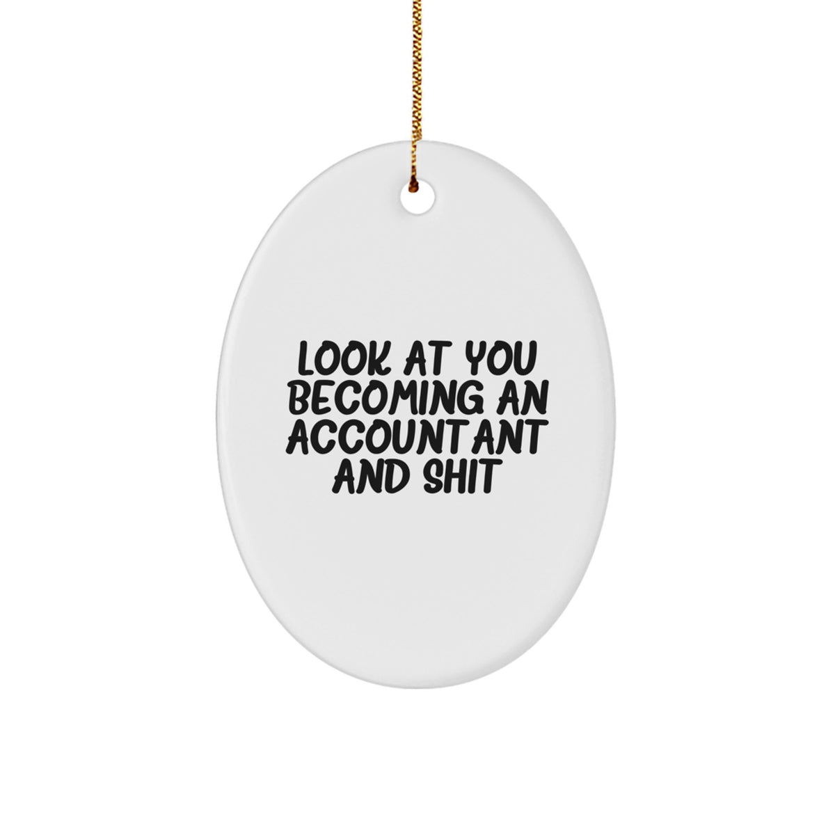 Accountant Keepsake Christmas Ornament for Him Gift - Image 1