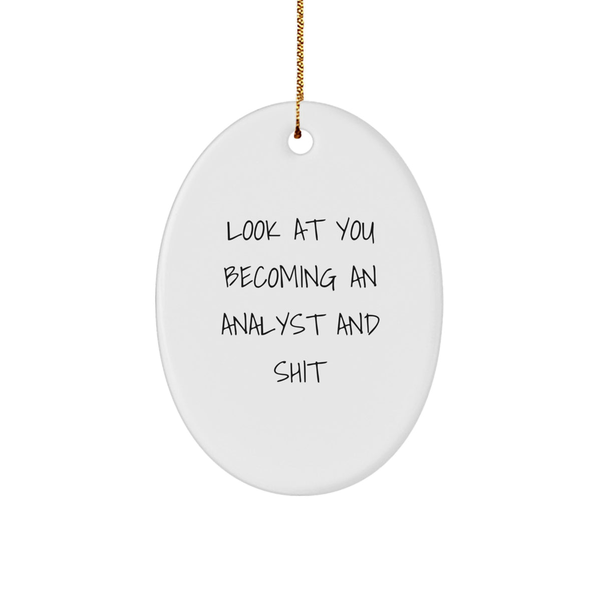 Analyst Keepsake Christmas Ornament for Him Gift - Image 1