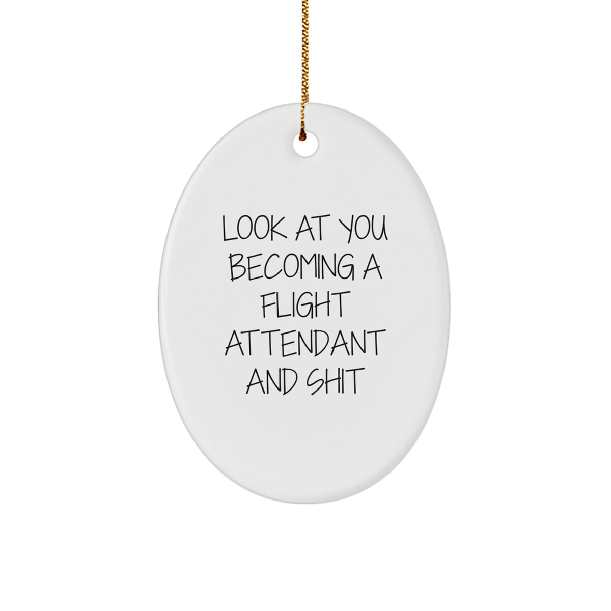 Flight Attendant Christmas Ornament for Coworkers Idea Gift - Image 1