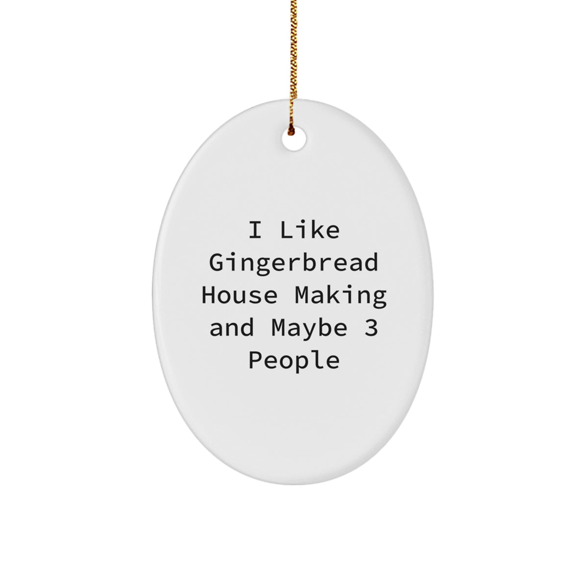 Christmas Ornament Collectible Gingerbread House Making Gift - Image 1