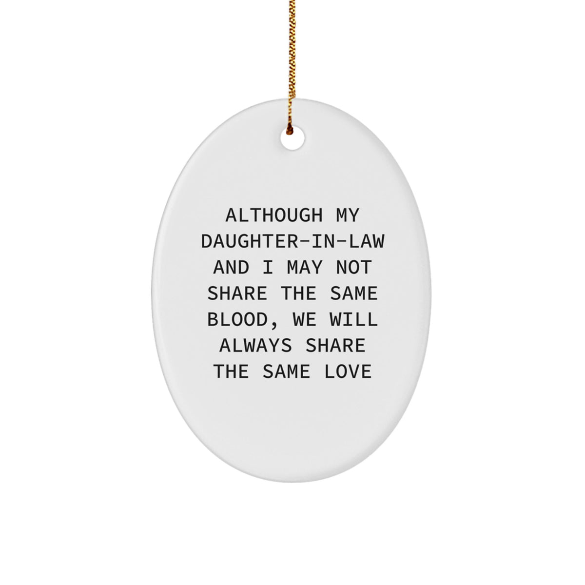 Heartfelt Daughter-in-law Novelty Christmas Ornament for Friends Gift - Image 1