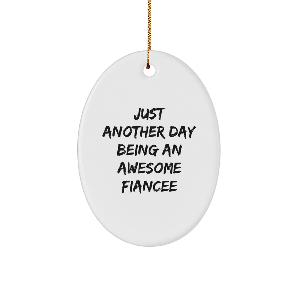 Fiancee Keepsake Christmas Ornament for Him Holiday Surprise Gift - Image 1