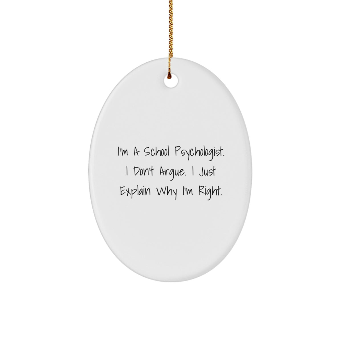 Christmas Gift for Her School Psychologist Keepsake Ornament Present - Image 1
