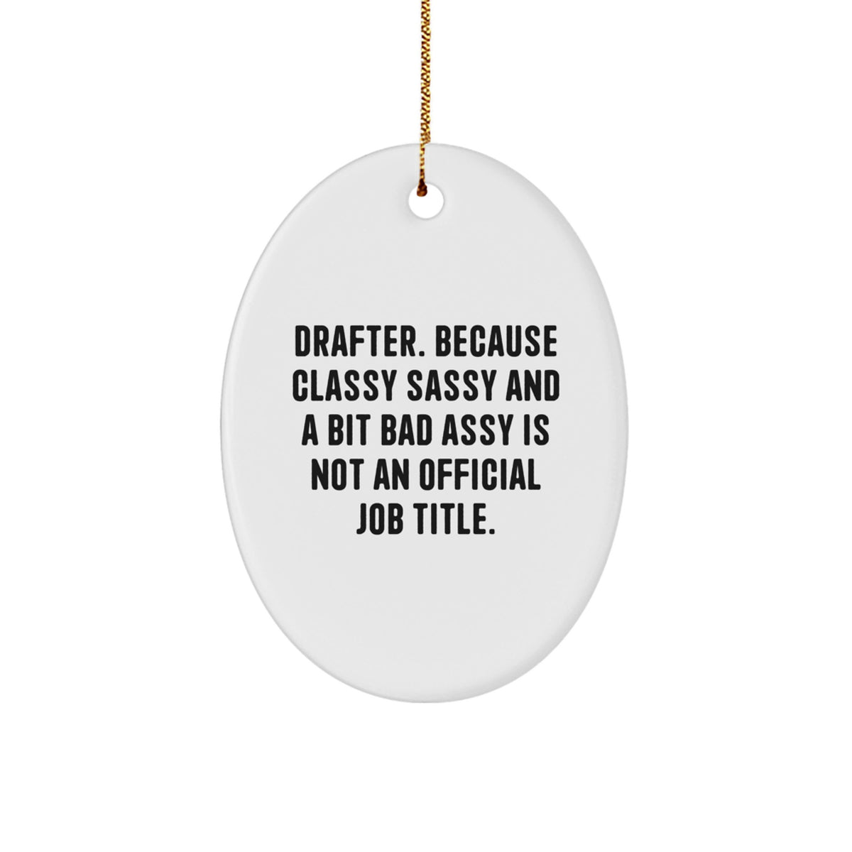 Drafter Keepsake Christmas Ornament for Him Gift - Image 1