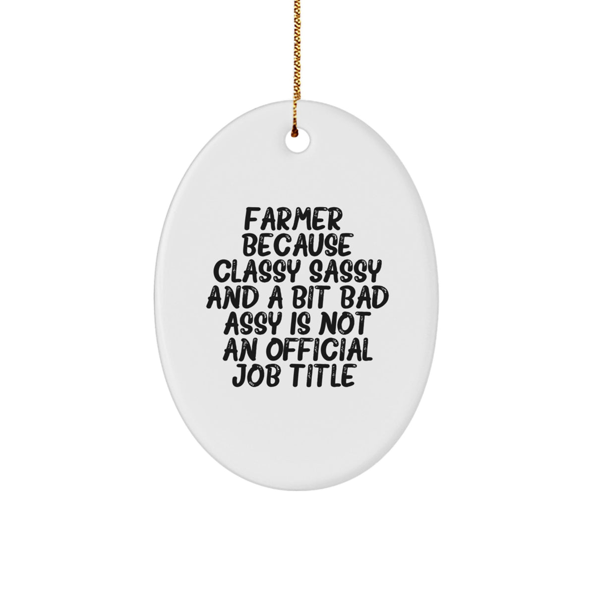 Farmer Keepsake Christmas Ornament for Him Gift - Image 1