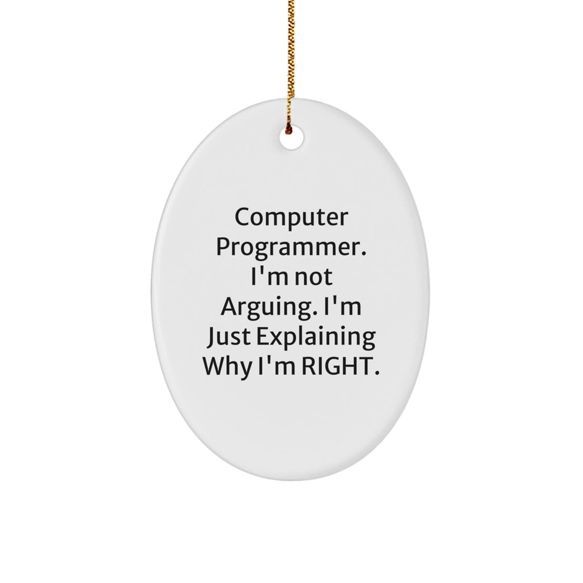 Joyful Computer Programmer Christmas Ornament for Happy Kids Favorite Gift - Image 1