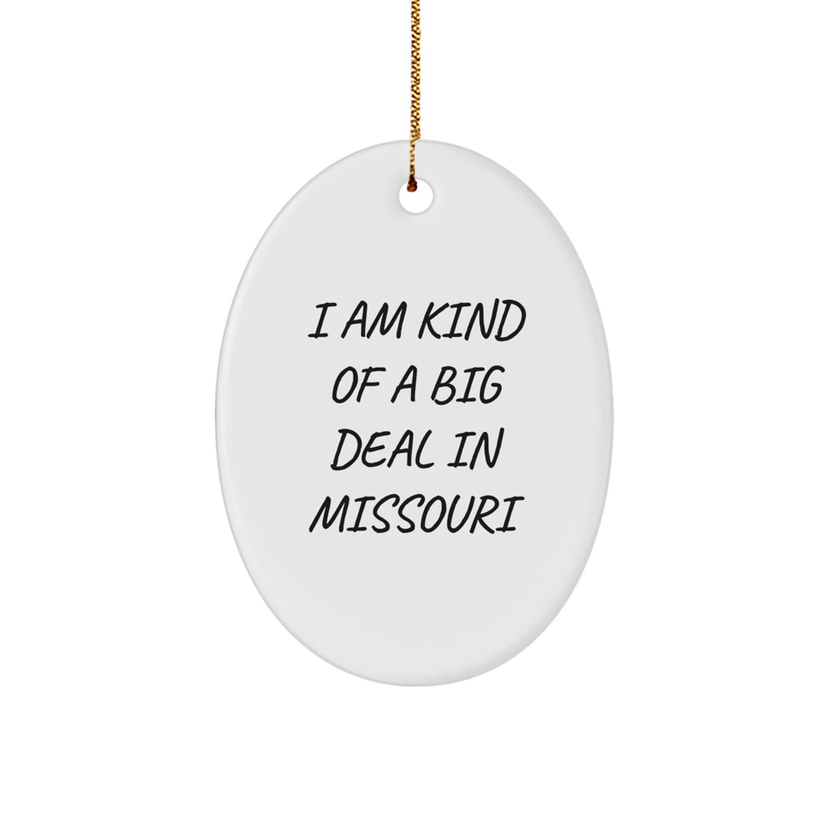 Missouri Keepsake Christmas Ornament for Him Gift – 3.25″ Oval Durable - Image 1