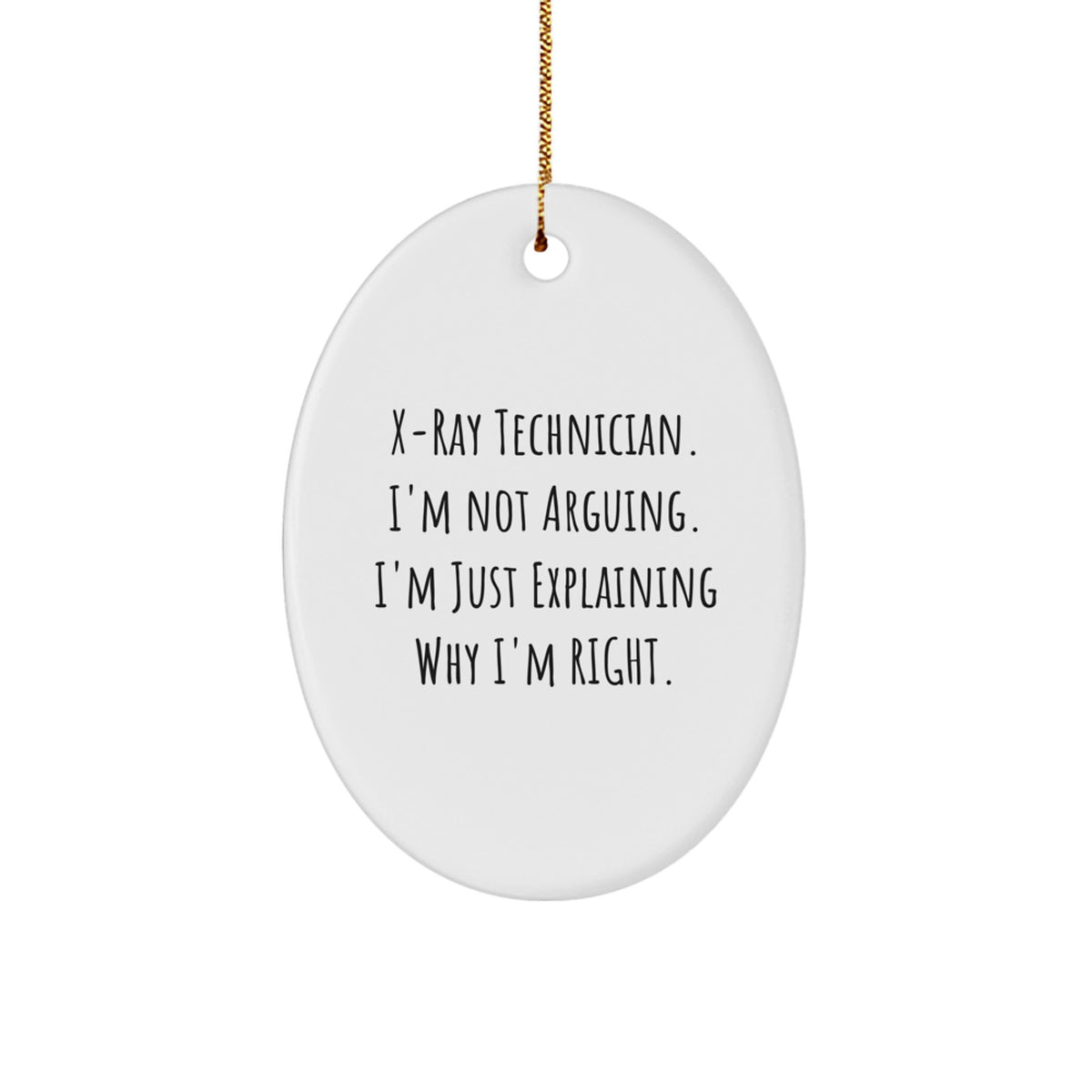 Surprise X-Ray Technician Christmas Ornament for Happy Kids Favorite Gift - Image 1
