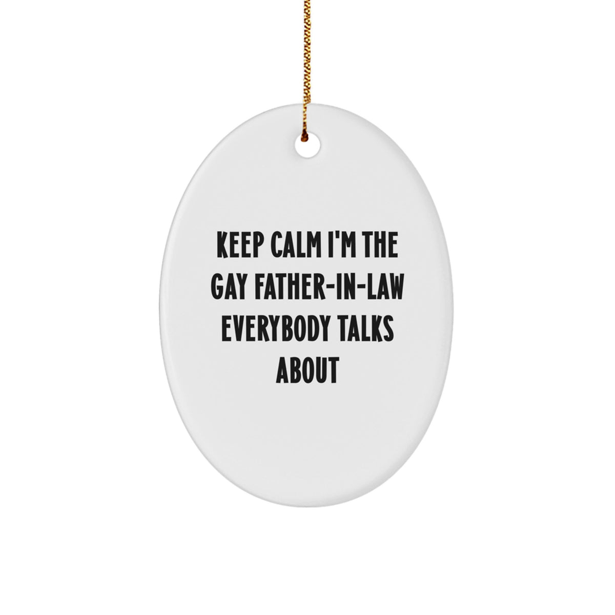 Funny Father-in-law Christmas Ornament for Friends Christmas Unique Gift - Image 1