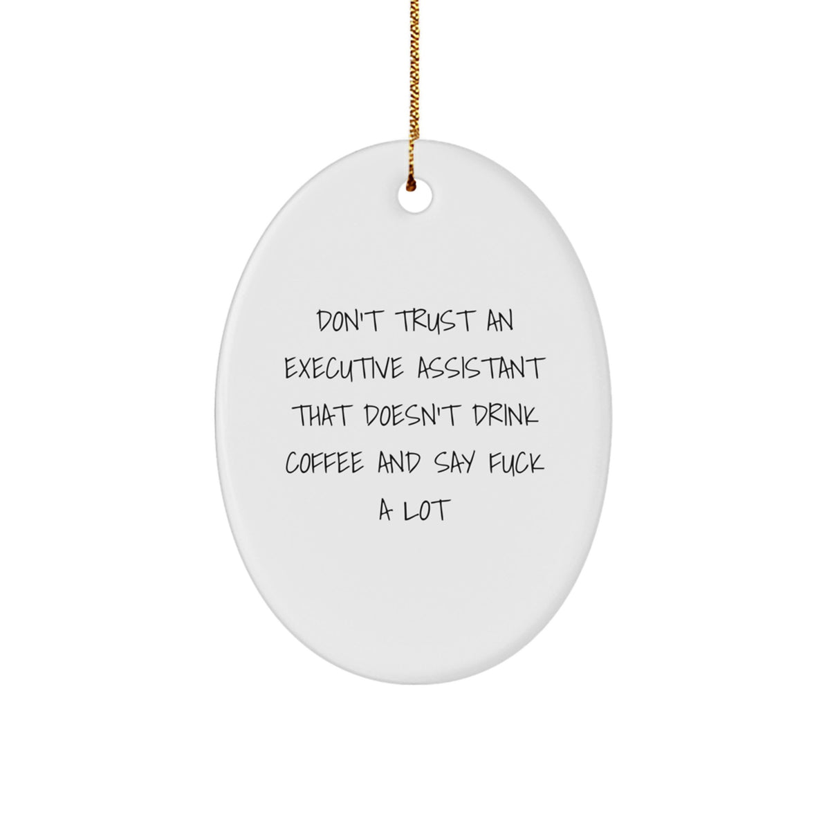Christmas Ornament Gift for Coworkers A No-Nonsense Executive Assistant - Image 1