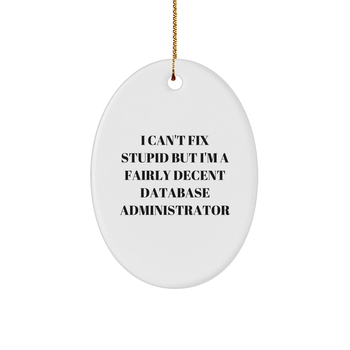 Database Administrator Keepsake Christmas Ornament for Him Gift - Image 1