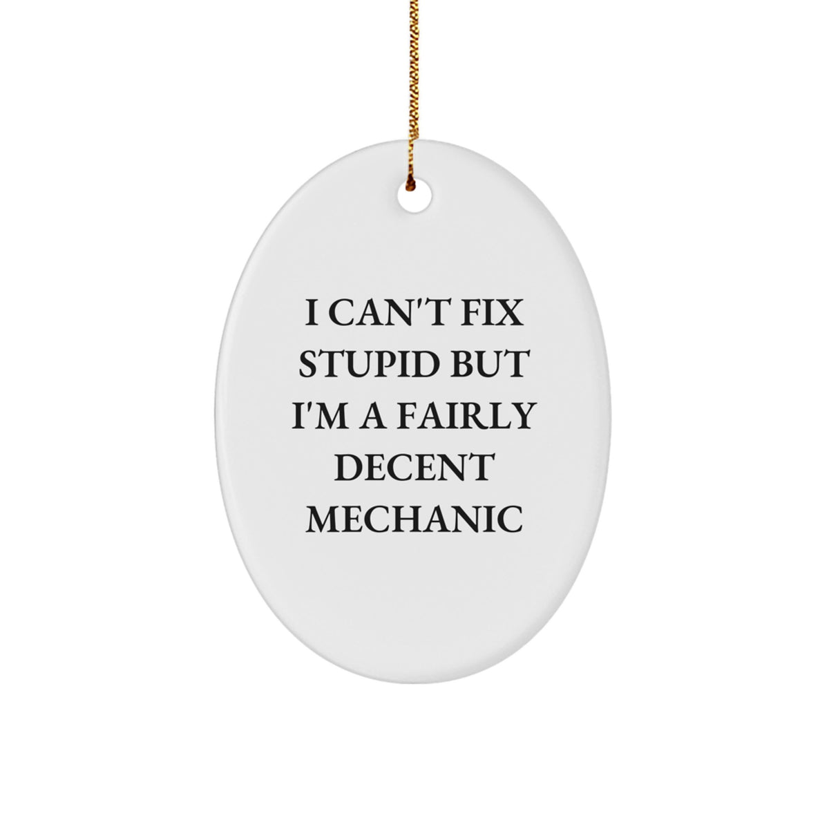 Mechanic Keepsake Christmas Ornament for Him Gift and Dad for Christmas - Image 1